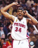 Corliss Williamson Celebrating 2004 NBA Championship  ©Photofile Photo