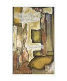 Collage on Art Paper with Gold Leaf III Print by Jennifer Goldberger
