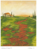 Tuscany at Sunset II Poster by Jennifer Goldberger