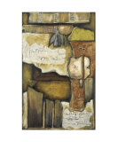 Collage on Art Paper with Gold Leaf IV Prints by Jennifer Goldberger