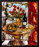 Still Life Wtih Blooming Red Tulips Prints by Nicole Etienne