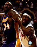 Ben Wallace& Shaquille O'Neal - '04 Finals Action ©Photofile Photographie