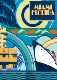Miami Florida Affiche par Peter Kelly