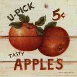 U-Pick Apples Affiches par David Carter Brown