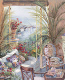 Patio View Posters by Paul Mathenia