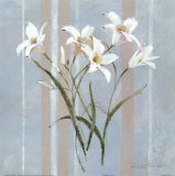 Stripes & Lilies Pósters por Rosalind Oesterle