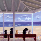 Panorámica de perros Pósters por Carol Saxe