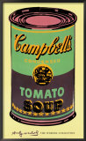 Campbell's Soup Can, 1965 (green & purple) Prints by Andy Warhol