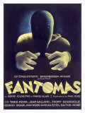 Fantomas, Sci-Fi Movie Poseter Giclée-Druck