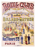 Royal Club Billard Matches, Paris Giclee Print