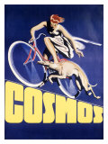 Cosmos Greyhound Bicycle Giclee Print