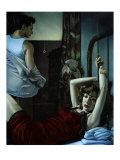 Tenement Apartment, Blue Bedroom reproduction procédé giclée par Richie Fahey