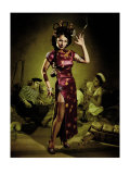 Opium Den Sailor Girl reproduction procédé giclée par Richie Fahey