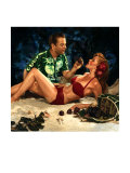 Pin-Up Girl: Island Grotto reproduction procédé giclée par Richie Fahey