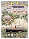 Ciegle Transatlantic Ocean Line Giclee Print
