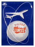 Russian CCCP Airways Aviation Wydruk giclee