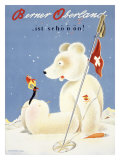 Berner Oberland Snow Ski Reproduction procédé giclée