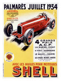 Shell Oil Automobile Grand Prix, c.1934 Lámina giclée Shell Oil Automobile Grand Prix, c.1934 Lámina giclée