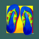 Bahama Thongs Prints by Mary Naylor
