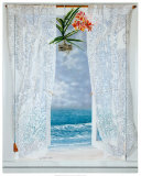 Open Curtains Poster par Lynn Fecteau
