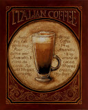 Italian Coffee Poster af Gregory Gorham