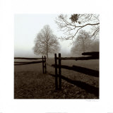 Fence in the Mist Posters by Harold Silverman