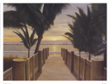 Promenade sous les palmiers Posters par Diane Romanello