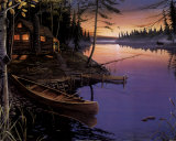 Canoe at the Cabin Posters par Ervin Molnar