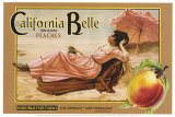 Crate Label "Peaches" Kunstdrucke von Kerne Erickson
