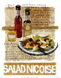 Salad Nicoise Poster af Nancy Overton