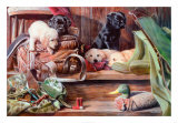 Dog Tired II Affiches par Kevin Daniel