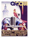 Concorso di Eleganza Per Automobili Giclee Print by F Romoli
