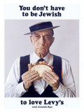 Buster Keaton Eats Levy Jewish Rye Giclée-Druck