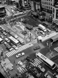 Times Square Crossing Art by Henri Silberman