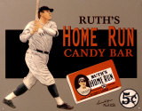 Babe Ruth Candy Bar Tin Sign