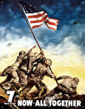 War Bonds Iwo Jima Blikskilt
