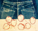 Manzanas en añil I Lámina por Mary Margaret Briggs