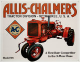 Allis Chalmers Model U - Metal Tabela Allis Chalmers Model U - Metal Tabela