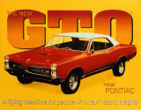 Pontiac GTO, 1967 Cartel de chapa Pontiac GTO, 1967 Cartel de chapa