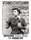 I Love Lucy Vitameatavegamin Tin Sign