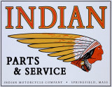 Indian Logo Emaille bord