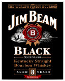 Jim Beam – Black Label Blechschild