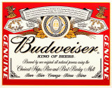 Budwiser Label Tin Sign