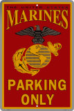 Parkplatz nur für Marines Blechschild