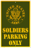 Army Parking Plakietka emaliowana