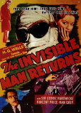 El hombre invisible vuelve Cartel de chapa