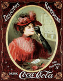 Coke Victorian Red Emaille bord Coke Victorian Red Emaille bord