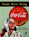 Cola-Flasche von 1915 Blechschild