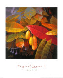 Tropical Leaves I Posters by June K. An