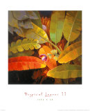 Tropical Leaves II Art by June K. An